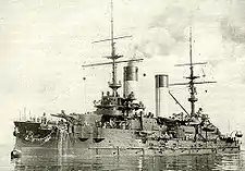艦首方向から見たオリョール。