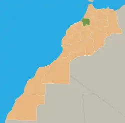 Location of ラバト=サレ=ゼムール=ザイール地方