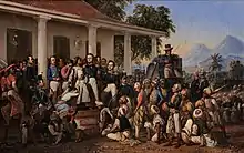 「ジャワ戦争でのDiponegoroの逮捕」(1857)