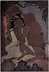 ラーダーとクリシュナ（1914年画）