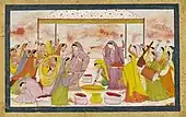 ラーダーがホーリー祭を祝う絵画(1788年頃画)