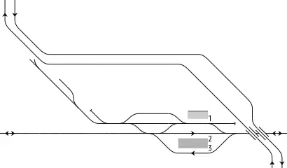 三河知立駅 構内配線略図(2009年)
