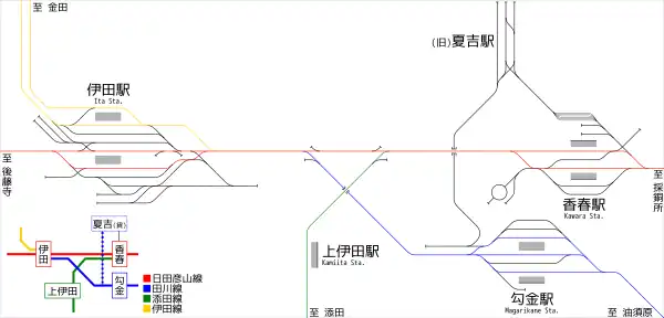 日本セメント専用線周辺配線略図(1978年)