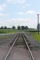 この鉄道の遠端に消失点が見られます。