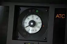 丸形速度計方式の車内信号機