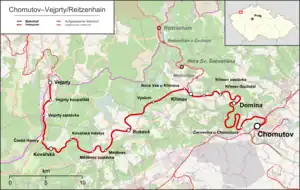 137号線 (チェコ)の路線図