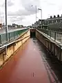 地下鉄の入り口の歩行者用スロープイギリス,ブラッドフォード
