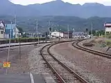 ホームから昆布駅方面を望む(2013年9月)