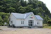 改修前の駅舎(2008年6月)