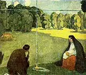 「旅の休息」（壁画:1905）