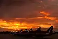 夕暮れのマンストン空軍基地（英語版）にて（2011年）