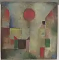 パウル・クレー, Red Balloon (Roter Ballon)（1922年）, 31.7 × 31.1&nbsp;cm