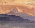 『紅富士』1916年, フジヤマミュージアム蔵