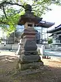 旧高皇産霊神社の神明型灯篭献灯松田孫太郎氏