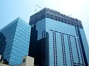 建設中のビル