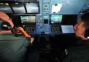 空中給油オペレーター席