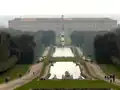 カゼルタ宮殿正面の庭園