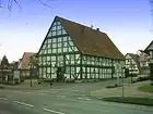 フェッカーハーゲンの木組み建築「アムツシュトゥーベ」