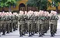 宣誓を行うポーランド軍新兵