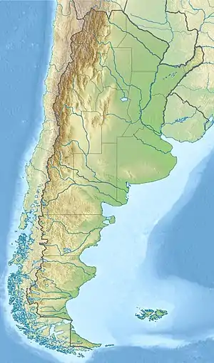 ブエノスアイレスの位置(アルゼンチン内)