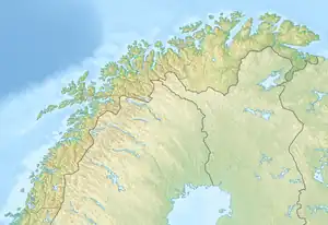 ヒン島の位置(ノールノルゲ内)