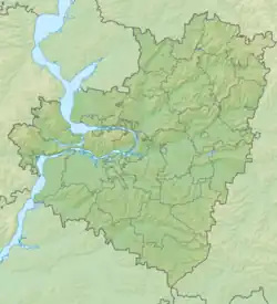 トリヤッチの位置（サマラ州内）