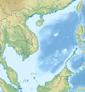 全富島の位置(南シナ海内)