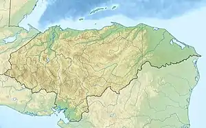 Lake YojoaLago de Yojoaの位置（ホンジュラス内）