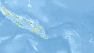 ホニアラの位置（ソロモン諸島内）