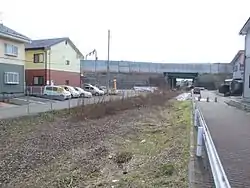 施設の撤去が進んだときめき駅跡地。焼鮒側を望む(2010年1月11日)