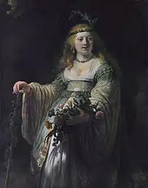 フローラとしてのサスキア（1635年、ロンドン・ナショナルギャラリー所蔵）