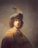 『23歳の自画像』（1629年）レンブラント・ファン・レイン