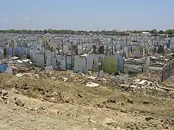 被害を受けた町の跡地。（2007年）