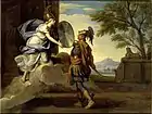 ルネ＝アントワーヌ・ウアス『ペルセウスに盾を貸し与えたアテナ』（1697年） ベルサイユ宮殿所蔵