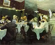 "Renganeschi's Saturday Night" (1912)シカゴ美術館 蔵