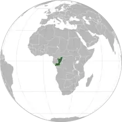 コンゴ共和国の位置