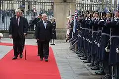 イスラエルのルーベン・リブリン大統領と（ルーベン・リブリン）