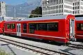 制御車のAt 578形の連結面、編成内は基本的に半永久連結器が使用されるが、制御車との間のみねじ式連結器が使用される、2018年