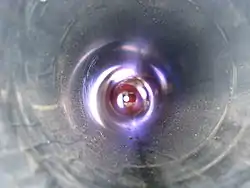 44口径120mm滑腔砲の砲身内部