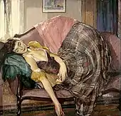 眠る女性