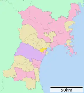 利府町位置図