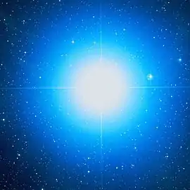 リゲル(画像中央の星)