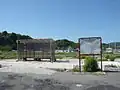 被災後の陸中山田駅(2013年6月1日)
