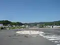 陸中山田駅より西を望む(2013年6月)