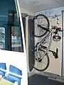 列車内の自転車設置場所(フランス)