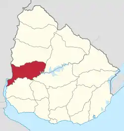 Location of リオ・ネグロ県