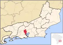 州内の位置の位置図