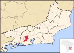 州内の位置の位置図