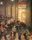『アーケードでの喧嘩』ウンベルト・ボッチョーニ (1910年)