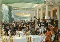 「サロンの昼食」(c.1900)